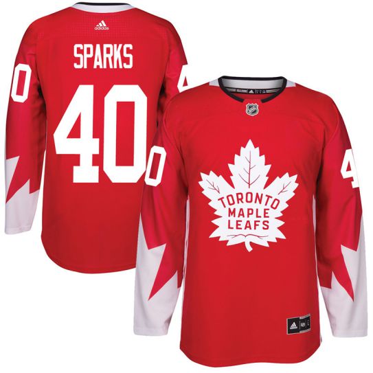 2017 NHL Toronto Maple Leafs Men #40 Garret Sparks red jersey->toronto maple leafs->NHL Jersey